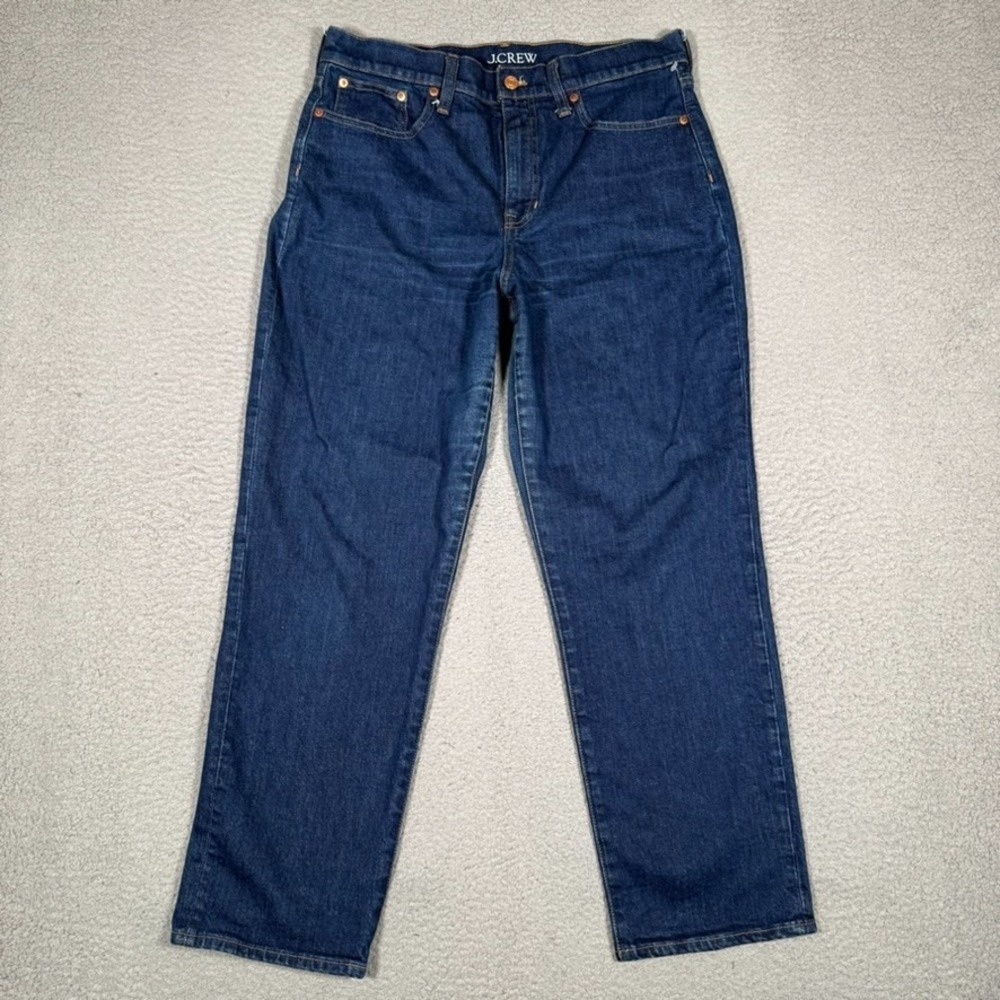 J Crew Jeans Womens 32x28 Blue 90's Classic Straight Denim Casual Preppy Pockets